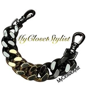 BANDOLIER Wristlet Chain Ombre Strap NEW Pewter Black/Gold S0LD 0UT Retired RARE